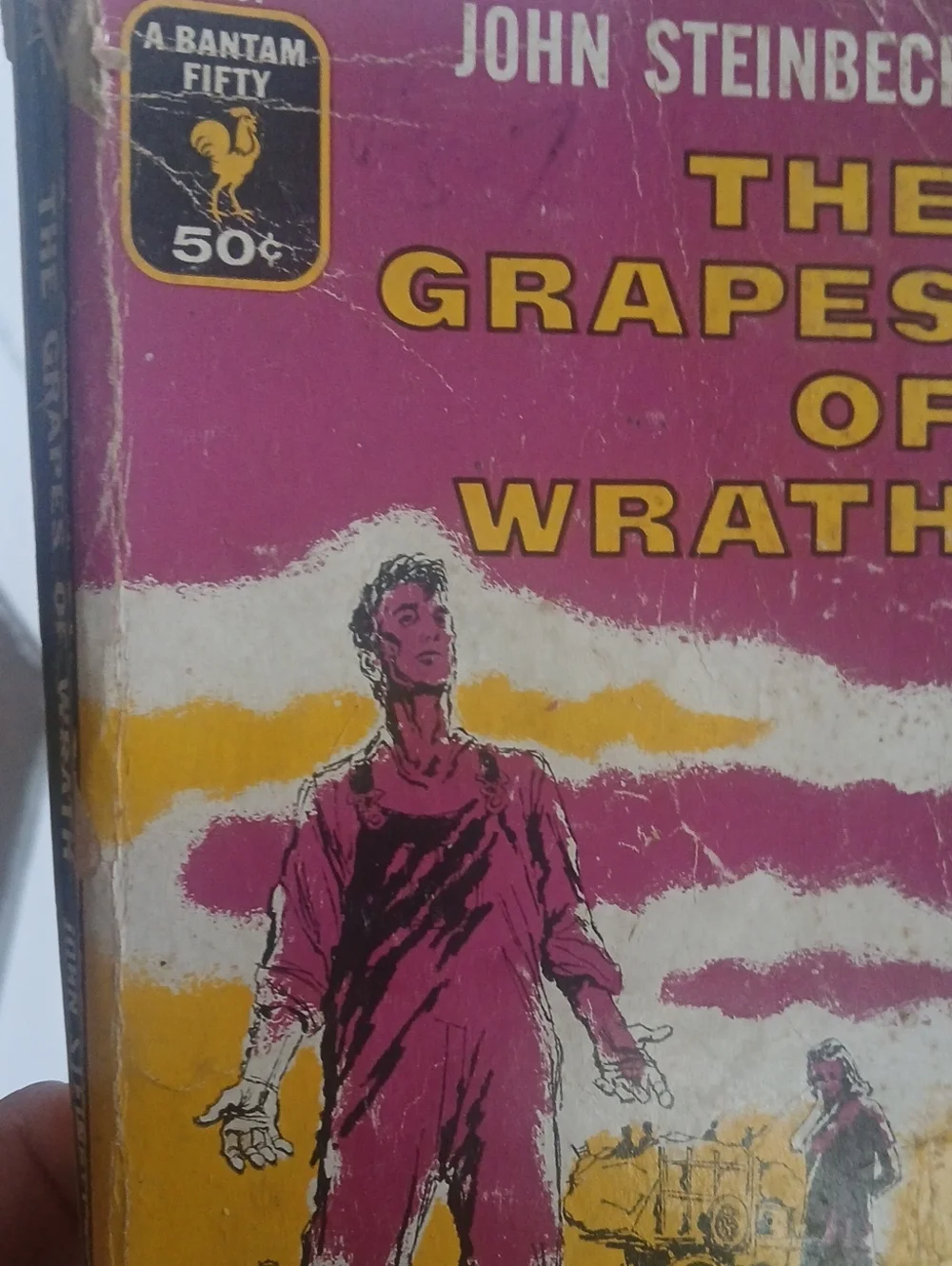 Vintage 1955 John Steinbeck The Grapes of Wrath Vintage Paperback 9th Printing